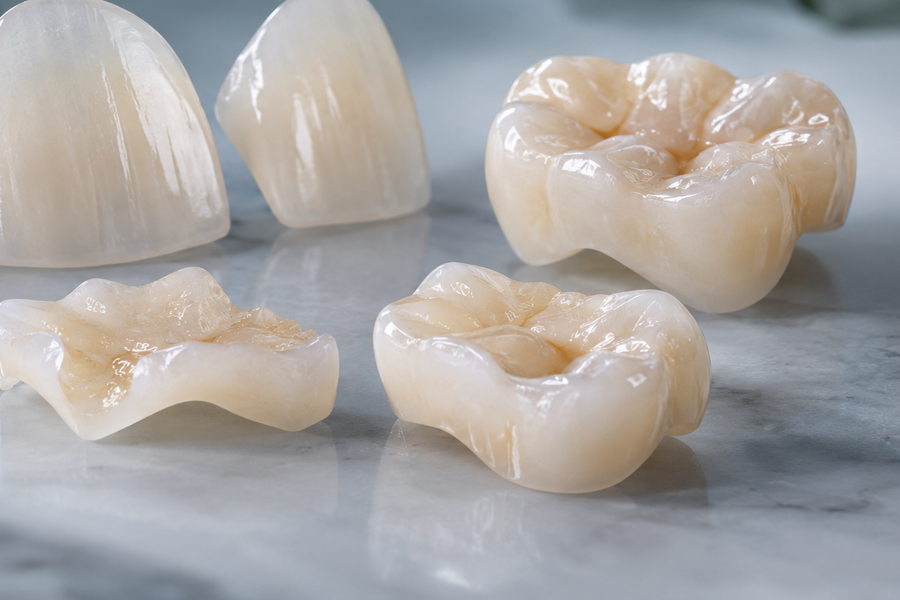 Dental product illustration of inlays & onlays