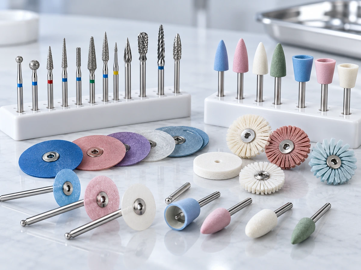 Dental product illustration for Dental Burs, Discs & Polishers