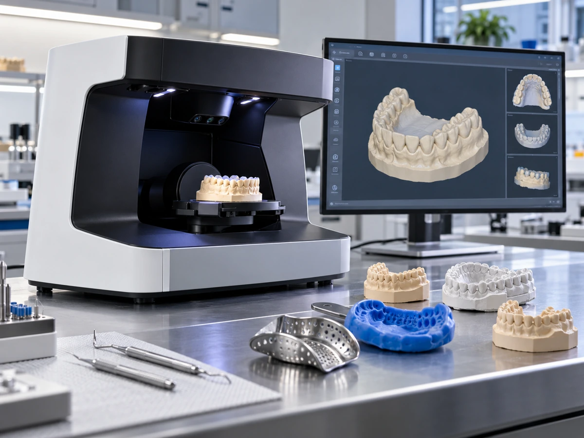 Dental product illustration for Desktop Dental Lab Scanners