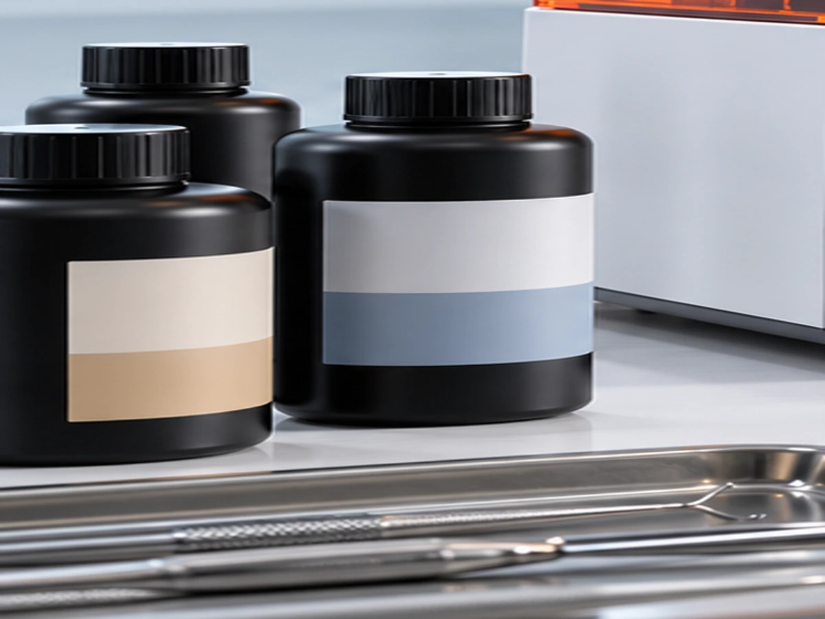 Dental product illustration for Dental 3D Printing Resins